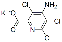 4-Amino-3,5,6-trichloropicolinic acid potassium salt Struktur