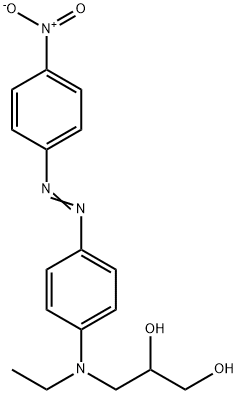 3-[Ethyl[4-[(4-nitrophenyl)azo]phenyl]amino]-1,2-propanediol Struktur