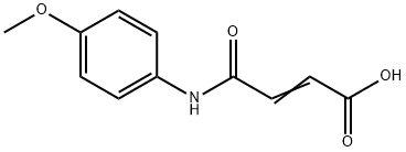 4-(4-METHOXYANILINO)-4-OXOBUT-2-ENOIC ACID Struktur
