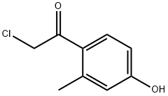 Ethanone, 2-chloro-1-(4-hydroxy-2-methylphenyl)- (9CI) Struktur