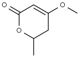 4-methoxy-6-methyl-5,6-dihydropyran-2-one Struktur