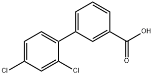 3-(2,4-Dichlorophenyl)benzoic acid Struktur