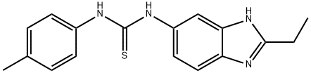 N-(2-Ethyl-1H-benzimidazol-5-yl)-N'-(4-methylphenyl)thiourea Struktur
