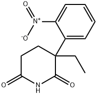 2-Ethyl-2-(o-nitrophenyl)glutarimide Struktur