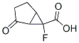 Bicyclo[3.1.0]hexane-6-carboxylic acid, 6-fluoro-2-oxo- (9CI) Struktur