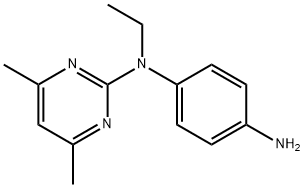 N-(4,6-DIMETHYLPYRIMIDIN-2-YL)-N-ETHYLBENZENE-1,4-DIAMINE
 Struktur
