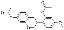 3-[2-(Acetyloxy)-4-methoxyphenyl]-3,4-dihydro-2H-1-benzopyran-7-ol acetate Struktur