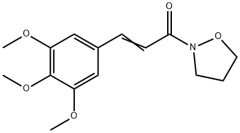2-[1-Oxo-3-(3,4,5-trimethoxyphenyl)-2-propenyl]tetrahydroisoxazole Struktur