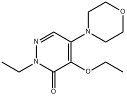 4-Ethoxy-2-ethyl-5-morpholinopyridazin-3(2H)-one Struktur