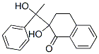 1(2H)-Naphthalenone,  3,4-dihydro-2-hydroxy-2-(1-hydroxy-1-phenylethyl)- Struktur