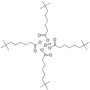 neodecanoic acid, zirconium salt Struktur