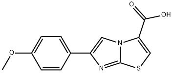 6-(4-METHOXY-PHENYL)-IMIDAZO[2,1-B]THIAZOLE-3-CARBOXYLIC ACID Struktur