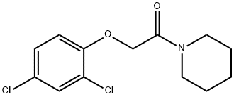 2-(2,4-Dichlorophenoxy)-1-(1-piperidyl)ethanone Structure