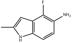 1H-Indol-5-amine,4-fluoro-2-methyl-(9CI) Struktur