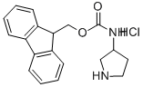 3-(N-FMOC-AMINO)PYRROLIDINE HYDROCHLORIDE Struktur