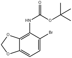 TERT-BUTYL (5-BROMO-1,3-BENZODIOXOL-4-YL)CARBAMATE Struktur
