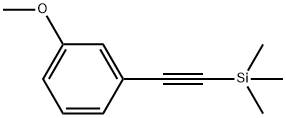 ((3-METHOXYPHENYL)ETHYNYL)-TRIMETHYLSIL& Struktur
