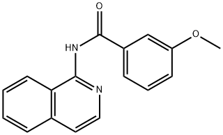 N-(1-Isoquinolyl)-3-methoxybenzamide Struktur