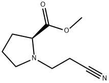 L-Proline, 1-(2-cyanoethyl)-, methyl ester (9CI) Struktur
