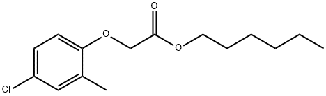 hexyl (4-chloro-2-methylphenoxy)acetate Struktur