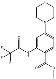 Methyl 4-Morpholino-2-(trifluoroacetaMido)benzoate Structure