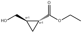 trans-Ethyl 2-(hydroxymethyl)-cyclopropanecarboxylate Structure