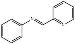 反式-N-(2-吡啶基亞甲基)苯胺, 40468-86-8, 結構式