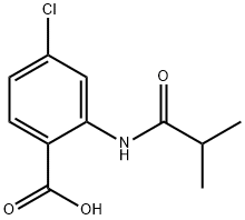 4-chloro-2-(isobutyrylamino)benzoic acid Struktur