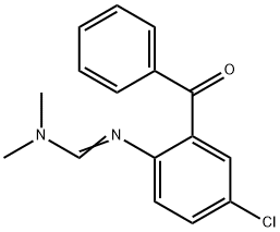 5-CHLORO-2-(((DIMETHYLAMINO)METHYLENE)AMINO)BENZOPHENONE Struktur