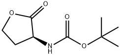 (S)-(-)-alpha-(Boc-氨基)-gamma-丁酸內(nèi)酯 結(jié)構(gòu)式