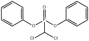 dichloromethyl O,O-diphenyl phosphonate Struktur