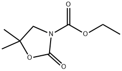 3-Oxazolidinecarboxylic  acid,  5,5-dimethyl-2-oxo-,  ethyl  ester Structure