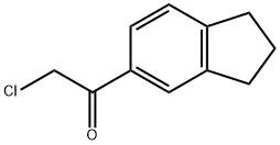 2-氯-1-(2,3-二氫-1H-茚滿-5-基)乙酮 結構式