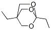 2,5-Diethyl-2,5-(epoxymethano)-1,3-dioxane Struktur
