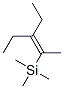 Silane, (2-ethyl-1-methyl-1-butenyl)trimethyl- Struktur