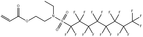 N-乙基全氟辛基磺酰胺基乙基丙烯酸酯, 423-82-5, 結(jié)構(gòu)式