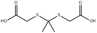2,2'-[propane-2,2-diylbis(thio)]diacetic acid Struktur