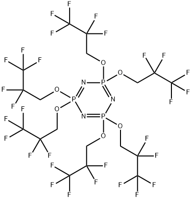 HEXAKIS(2,2,3,3,3-PENTAFLUOROPROPOXY)PHOSPHAZINE Struktur