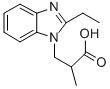 3-(2-ETHYL-BENZOIMIDAZOL-1-YL)-2-METHYL-PROPIONIC ACID Struktur