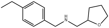 (4-ETHYL-BENZYL)-(TETRAHYDRO-FURAN-2-YLMETHYL)-AMINE Struktur