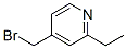 Pyridine, 4-(bromomethyl)-2-ethyl- (9CI) Struktur