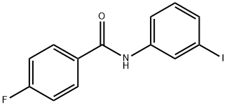 4-氟-N-(3-碘苯)苯甲酰胺, 443730-67-4, 結構式