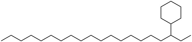 (1-Ethyloctadecyl)cyclohexane Struktur
