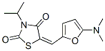 2,4-Thiazolidinedione,  5-[[5-(dimethylamino)-2-furanyl]methylene]-3-(1-methylethyl)- Struktur