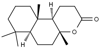 [4aR-(4aalpha,6abeta,10aalpha,10bbeta)]-dodecahydro-4a,7,7,10a-tetramethyl-3H-naphth[2,1-b]pyran-3-one Struktur