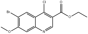 ETHYL 6-BROMO-4-CHLORO-7-METHOXYQUINOLINE-3-CARBOXYLATE|6-溴-4-氯-7-甲氧基喹啉-3-甲酸乙酯
