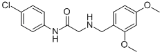 N-(4-CHLOROPHENYL)-2-[(2,4-DIMETHOXYBENZYL)AMINO]ACETAMIDE Structure