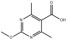 2-methoxy-4,6-dimethylpyrimidine-5-carboxylic acid Struktur
