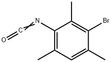3-BROMO-2 4 6-TRIMETHYLPHENYL ISOCYANAT& Structure