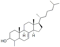 4-methylcholest-7-en-3-ol 結(jié)構(gòu)式